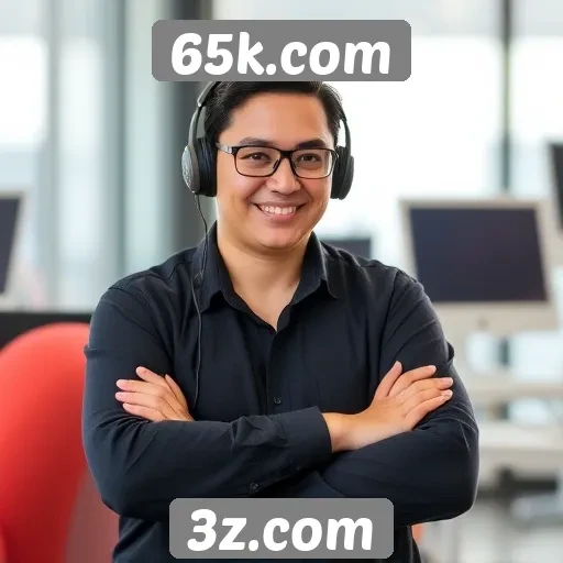 Suporte ao cliente e canais de comunicação em 65k.com