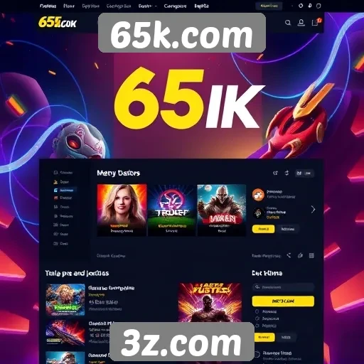 Explorando a interface do usuário do 65k.com