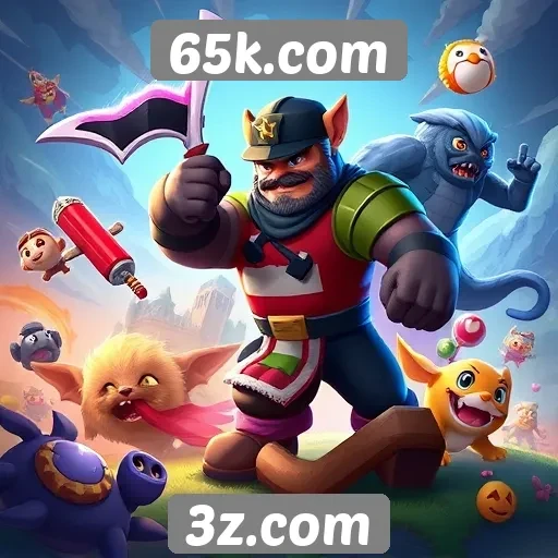 Análise da variedade de jogos disponíveis no 65k.com