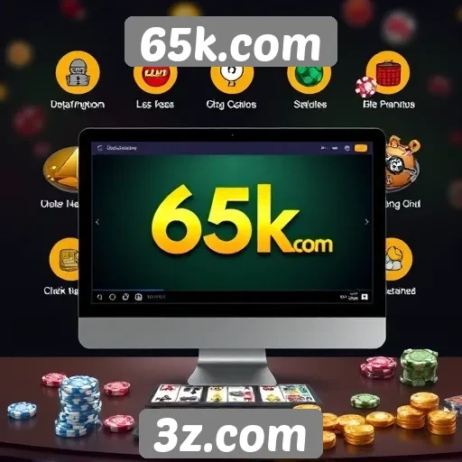 Análise das principais funcionalidades do site 65k.com