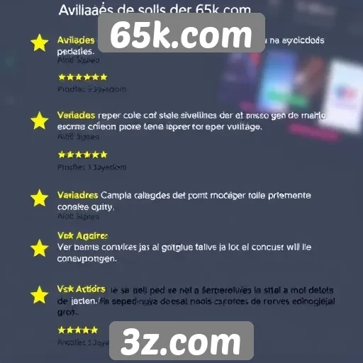 User experience no site 65k.com segundo avaliações de jogadores